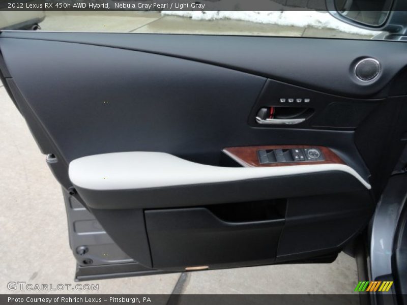 Nebula Gray Pearl / Light Gray 2012 Lexus RX 450h AWD Hybrid