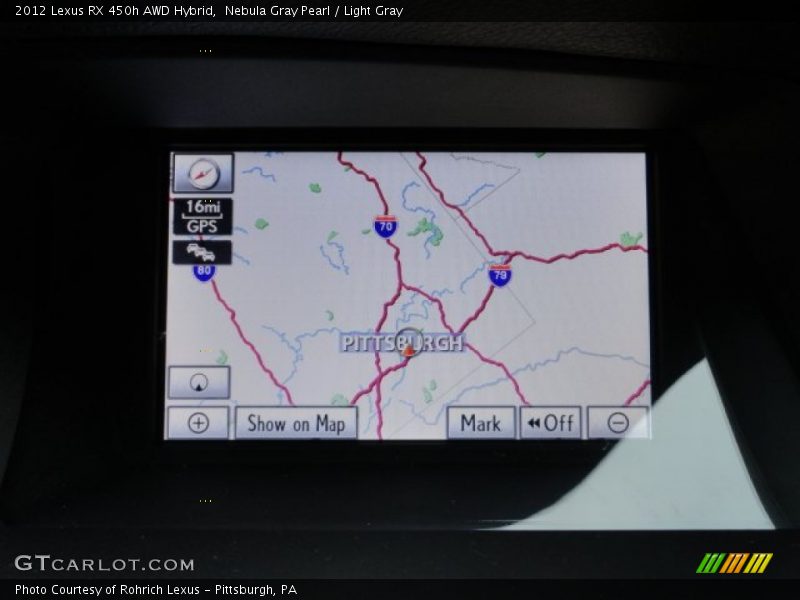 Nebula Gray Pearl / Light Gray 2012 Lexus RX 450h AWD Hybrid