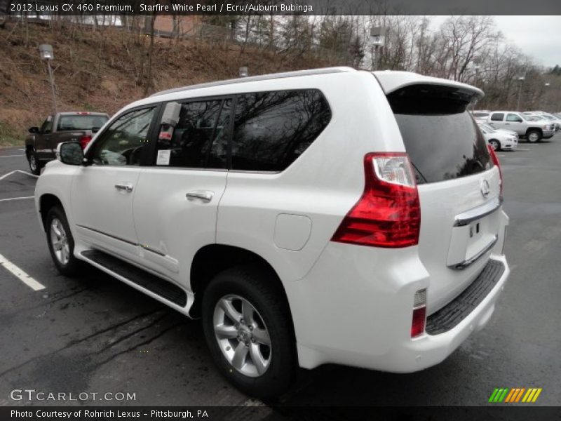Starfire White Pearl / Ecru/Auburn Bubinga 2012 Lexus GX 460 Premium