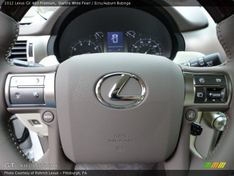 Starfire White Pearl / Ecru/Auburn Bubinga 2012 Lexus GX 460 Premium