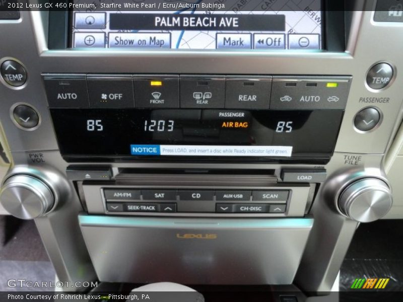 Starfire White Pearl / Ecru/Auburn Bubinga 2012 Lexus GX 460 Premium