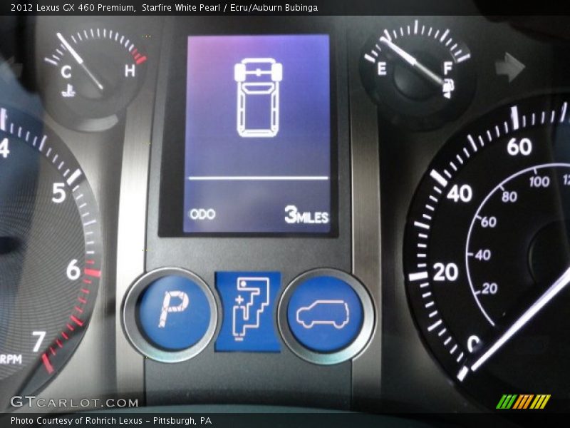 Starfire White Pearl / Ecru/Auburn Bubinga 2012 Lexus GX 460 Premium