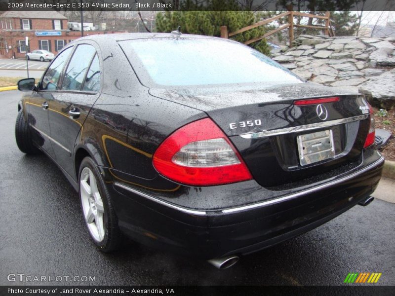 Black / Black 2009 Mercedes-Benz E 350 4Matic Sedan