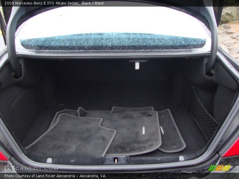 Black / Black 2009 Mercedes-Benz E 350 4Matic Sedan