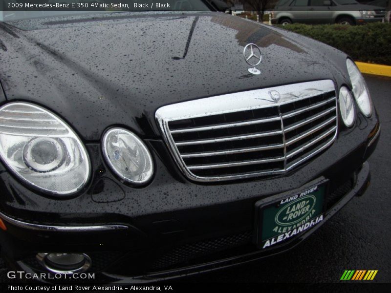 Black / Black 2009 Mercedes-Benz E 350 4Matic Sedan