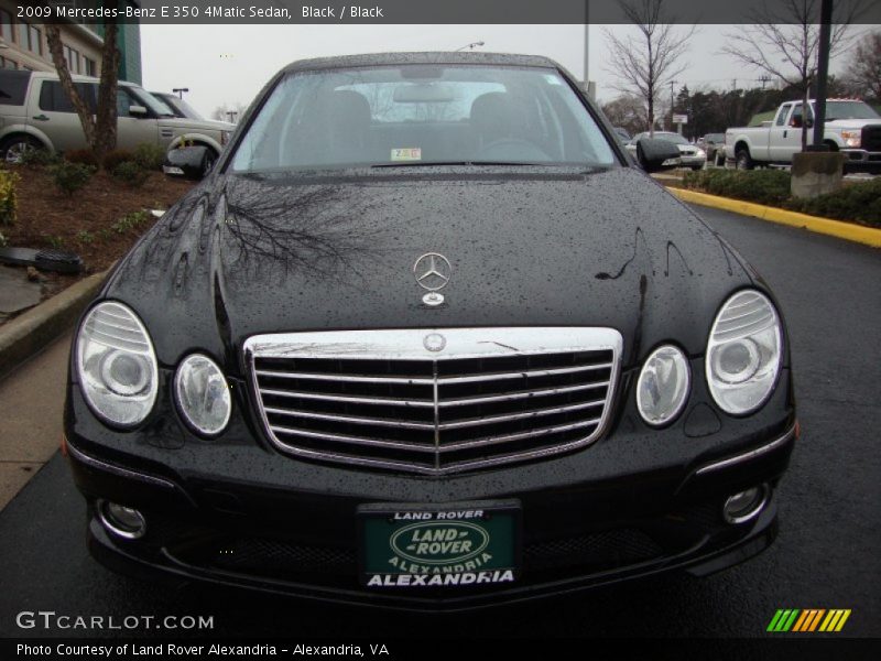 Black / Black 2009 Mercedes-Benz E 350 4Matic Sedan