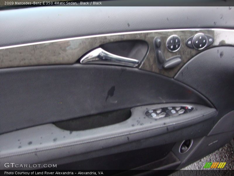 Black / Black 2009 Mercedes-Benz E 350 4Matic Sedan