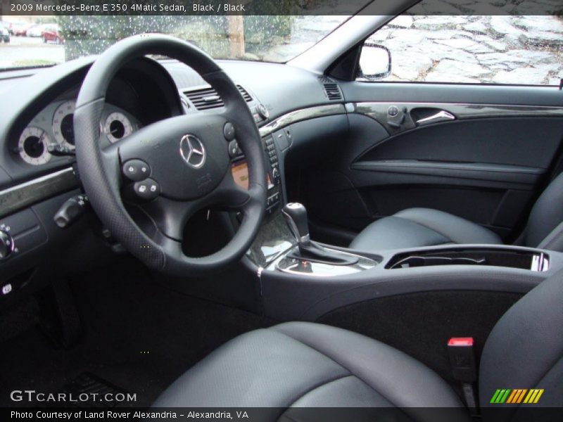 Black / Black 2009 Mercedes-Benz E 350 4Matic Sedan