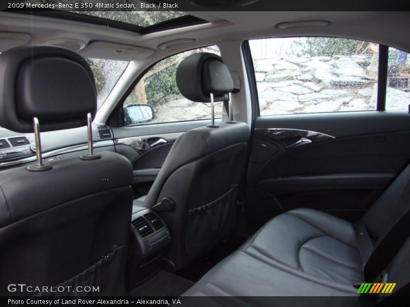 Black / Black 2009 Mercedes-Benz E 350 4Matic Sedan