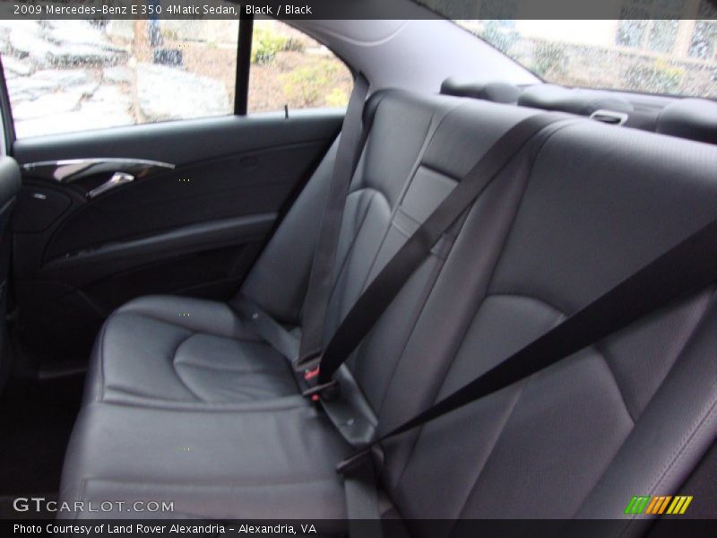 Black / Black 2009 Mercedes-Benz E 350 4Matic Sedan