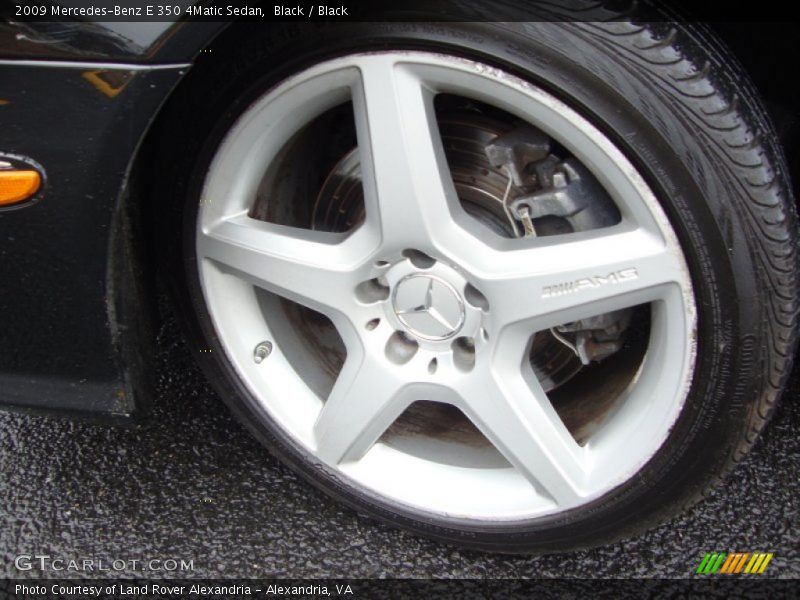 Black / Black 2009 Mercedes-Benz E 350 4Matic Sedan