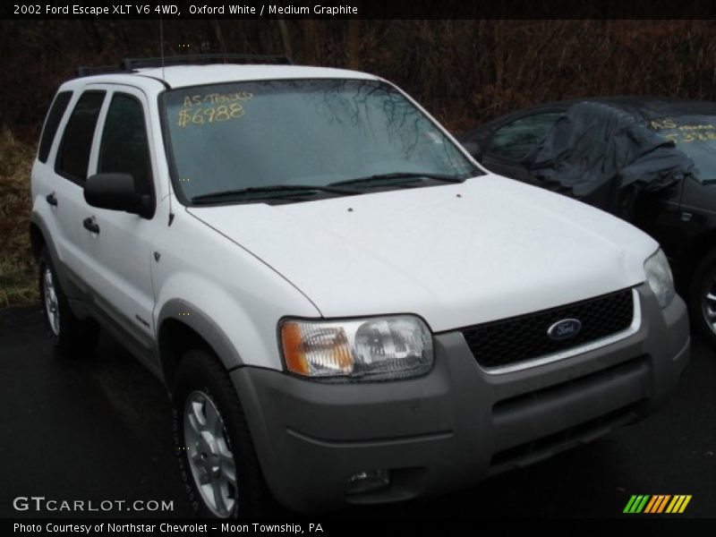 Oxford White / Medium Graphite 2002 Ford Escape XLT V6 4WD