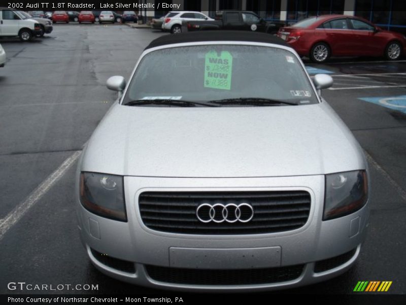 Lake Silver Metallic / Ebony 2002 Audi TT 1.8T Roadster