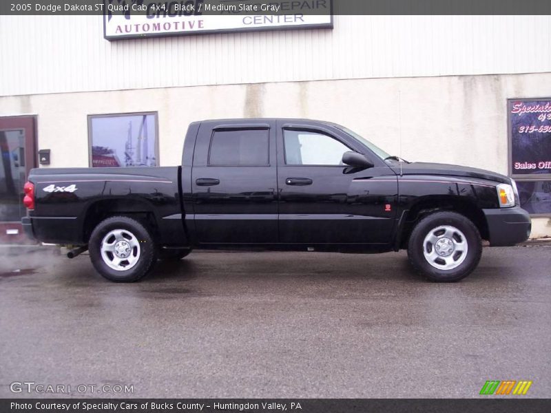 Black / Medium Slate Gray 2005 Dodge Dakota ST Quad Cab 4x4
