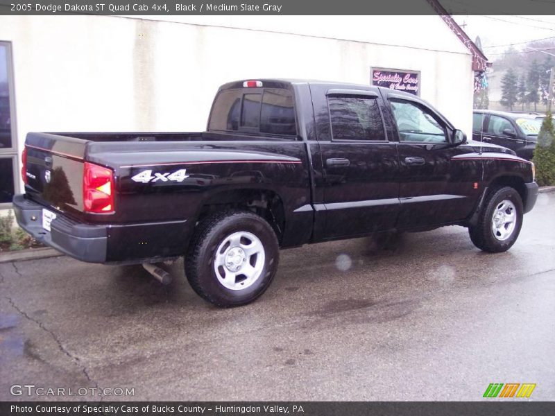 Black / Medium Slate Gray 2005 Dodge Dakota ST Quad Cab 4x4