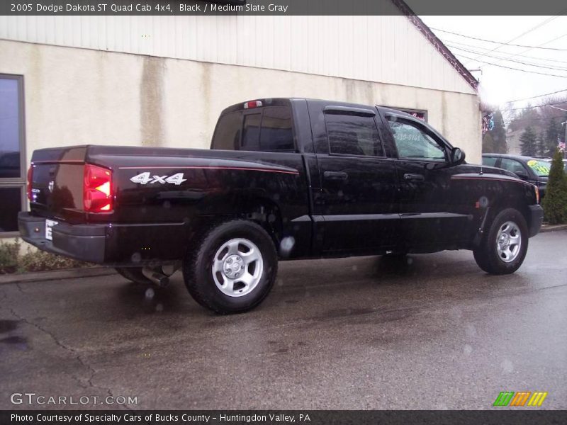 Black / Medium Slate Gray 2005 Dodge Dakota ST Quad Cab 4x4