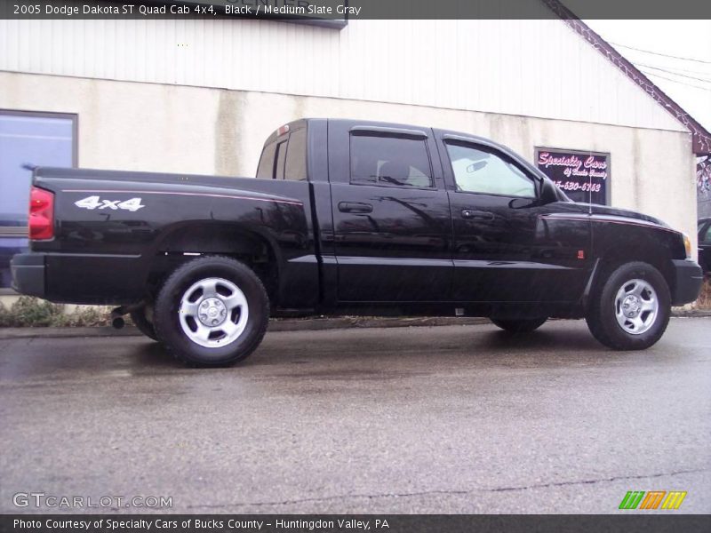 Black / Medium Slate Gray 2005 Dodge Dakota ST Quad Cab 4x4
