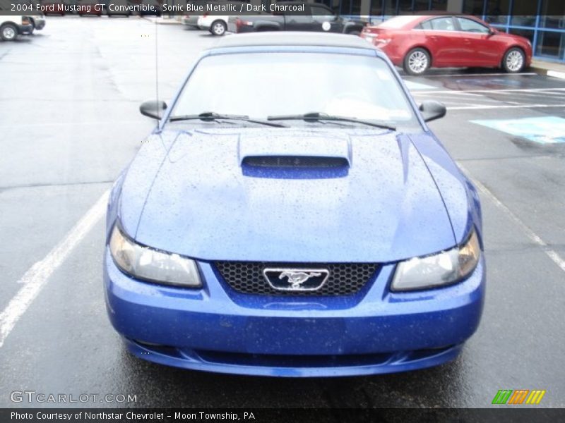 Sonic Blue Metallic / Dark Charcoal 2004 Ford Mustang GT Convertible