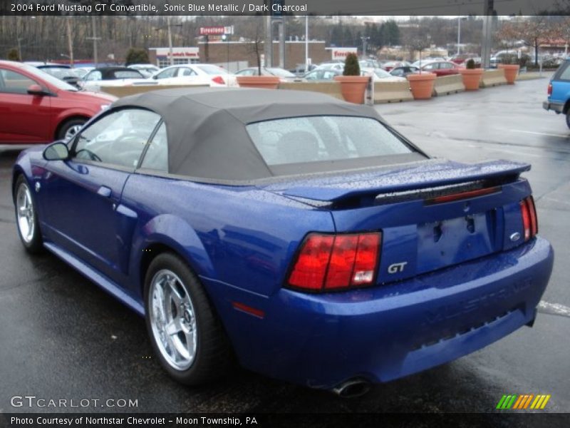 Sonic Blue Metallic / Dark Charcoal 2004 Ford Mustang GT Convertible