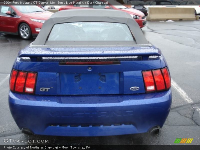 Sonic Blue Metallic / Dark Charcoal 2004 Ford Mustang GT Convertible