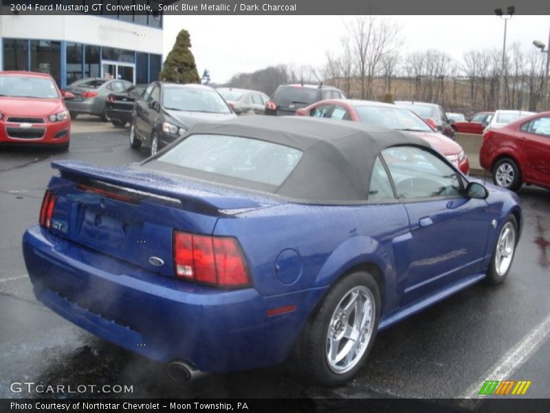 Sonic Blue Metallic / Dark Charcoal 2004 Ford Mustang GT Convertible