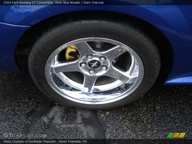 Sonic Blue Metallic / Dark Charcoal 2004 Ford Mustang GT Convertible