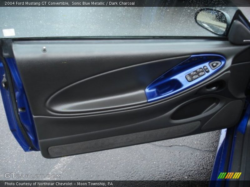Sonic Blue Metallic / Dark Charcoal 2004 Ford Mustang GT Convertible