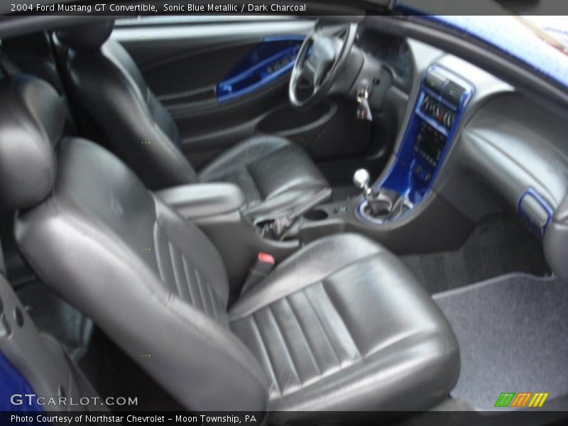 Sonic Blue Metallic / Dark Charcoal 2004 Ford Mustang GT Convertible