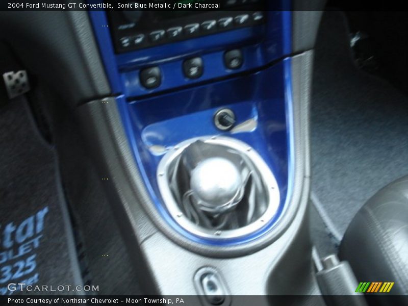 Sonic Blue Metallic / Dark Charcoal 2004 Ford Mustang GT Convertible