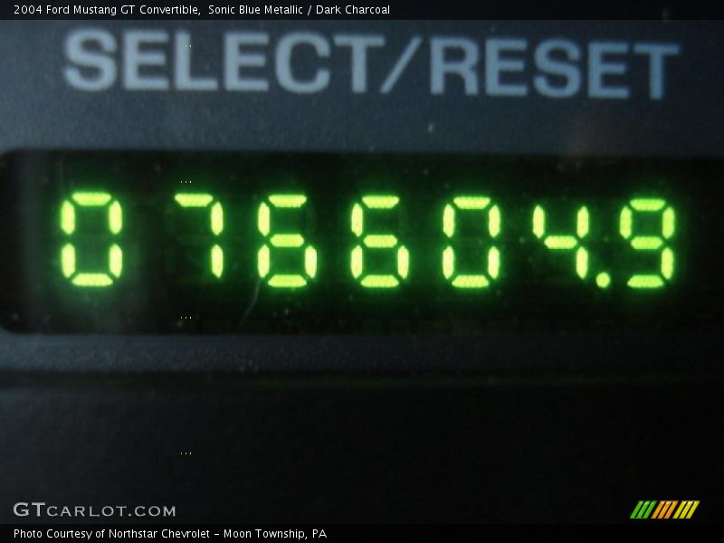 Sonic Blue Metallic / Dark Charcoal 2004 Ford Mustang GT Convertible