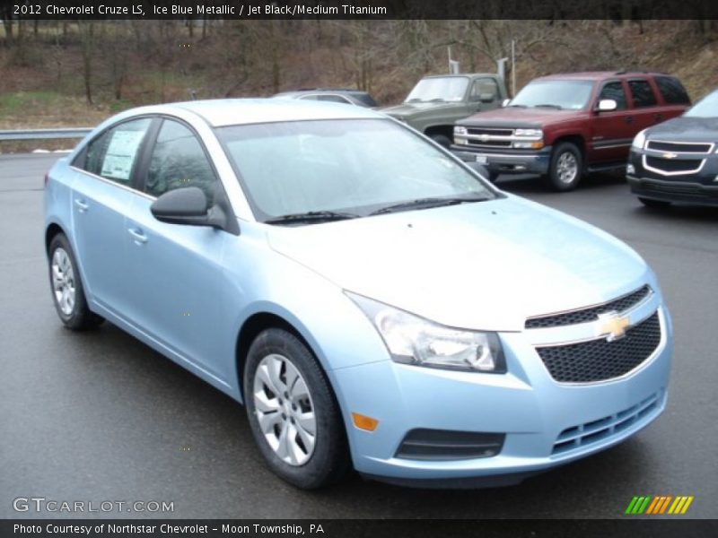 Ice Blue Metallic / Jet Black/Medium Titanium 2012 Chevrolet Cruze LS