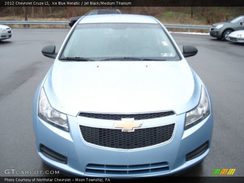 Ice Blue Metallic / Jet Black/Medium Titanium 2012 Chevrolet Cruze LS