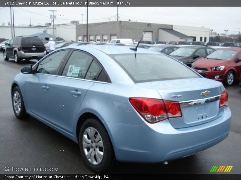 Ice Blue Metallic / Jet Black/Medium Titanium 2012 Chevrolet Cruze LS