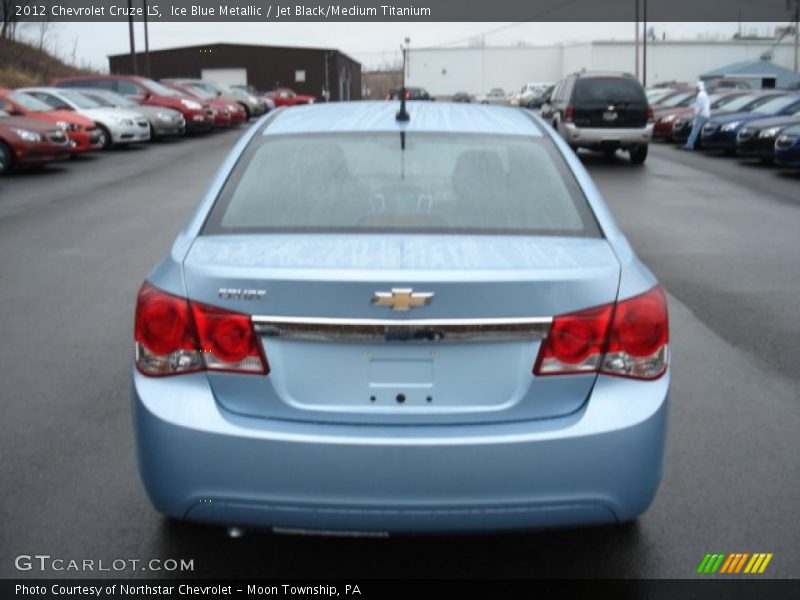 Ice Blue Metallic / Jet Black/Medium Titanium 2012 Chevrolet Cruze LS