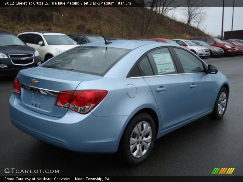 Ice Blue Metallic / Jet Black/Medium Titanium 2012 Chevrolet Cruze LS
