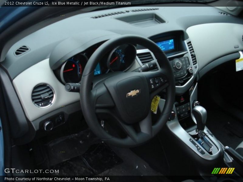 Ice Blue Metallic / Jet Black/Medium Titanium 2012 Chevrolet Cruze LS