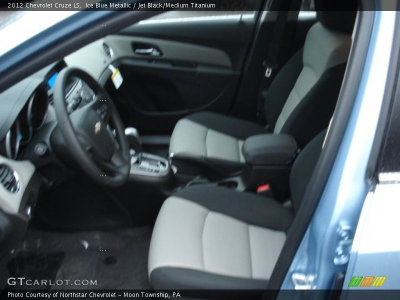 Ice Blue Metallic / Jet Black/Medium Titanium 2012 Chevrolet Cruze LS