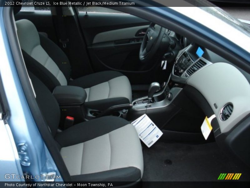 Ice Blue Metallic / Jet Black/Medium Titanium 2012 Chevrolet Cruze LS