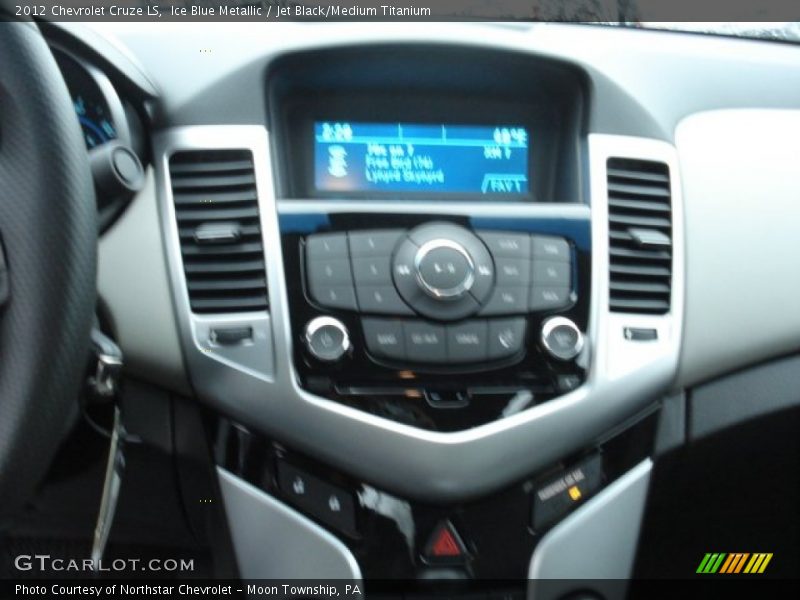 Ice Blue Metallic / Jet Black/Medium Titanium 2012 Chevrolet Cruze LS