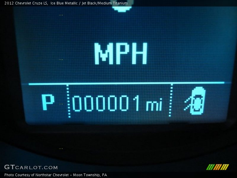 Ice Blue Metallic / Jet Black/Medium Titanium 2012 Chevrolet Cruze LS