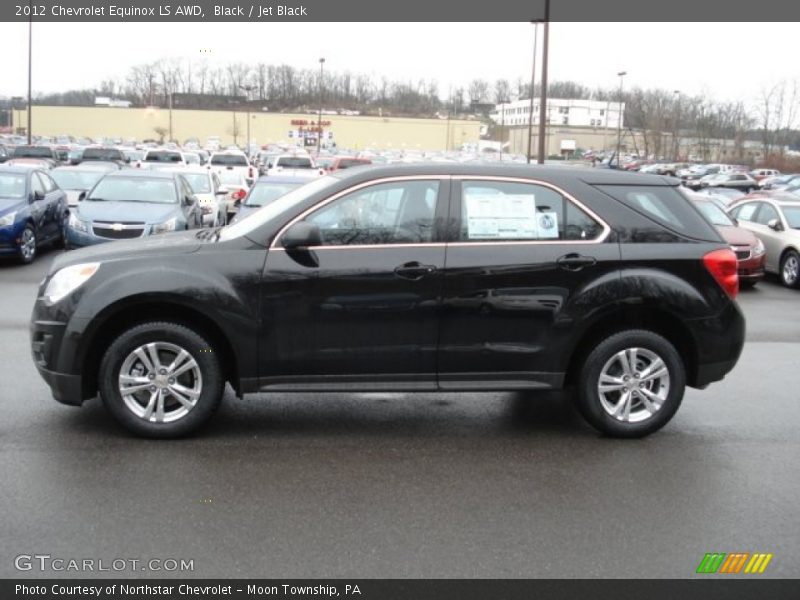 Black / Jet Black 2012 Chevrolet Equinox LS AWD