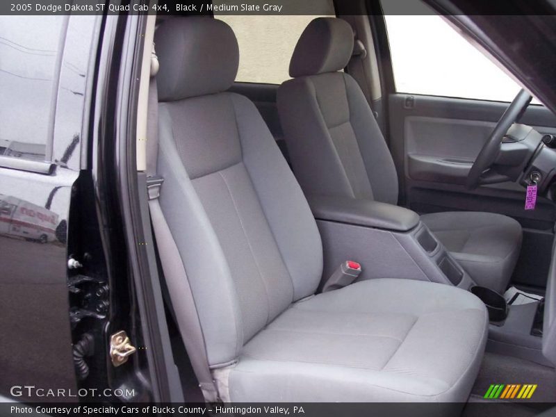 Black / Medium Slate Gray 2005 Dodge Dakota ST Quad Cab 4x4