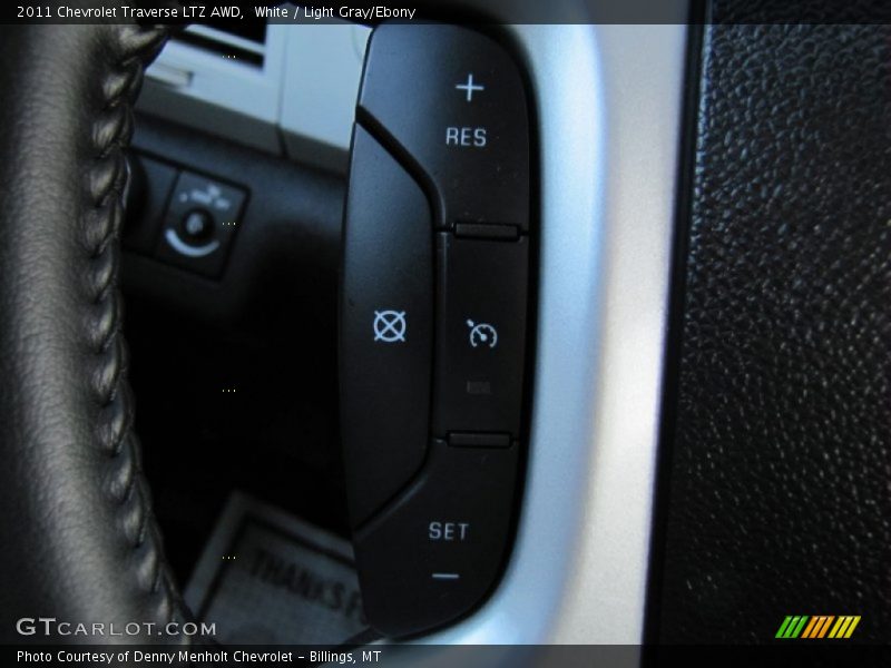 White / Light Gray/Ebony 2011 Chevrolet Traverse LTZ AWD