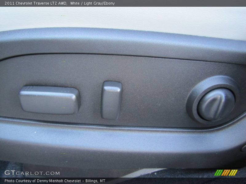 White / Light Gray/Ebony 2011 Chevrolet Traverse LTZ AWD