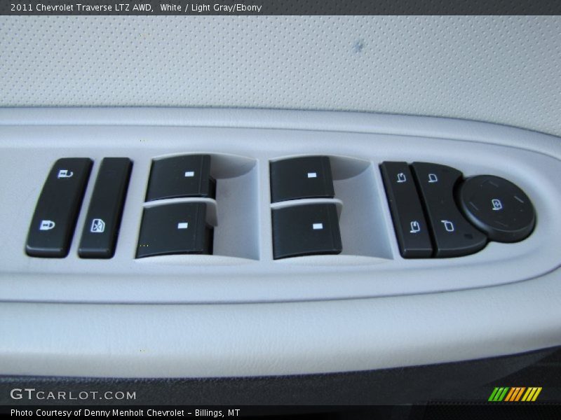 White / Light Gray/Ebony 2011 Chevrolet Traverse LTZ AWD