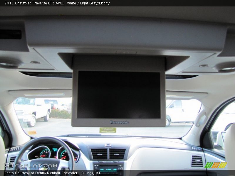 White / Light Gray/Ebony 2011 Chevrolet Traverse LTZ AWD