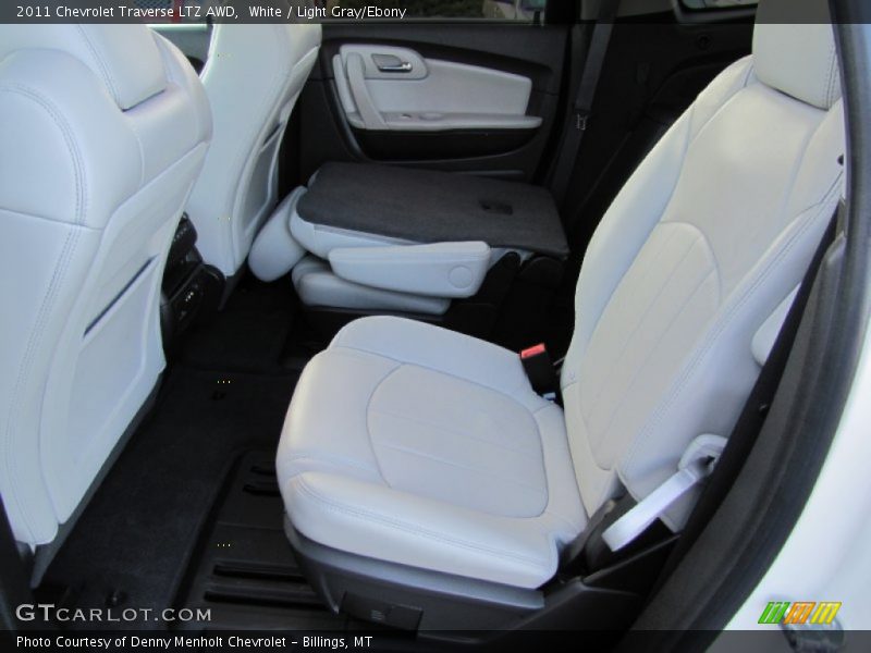 White / Light Gray/Ebony 2011 Chevrolet Traverse LTZ AWD