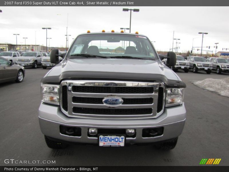 Silver Metallic / Medium Flint 2007 Ford F350 Super Duty XLT Crew Cab 4x4
