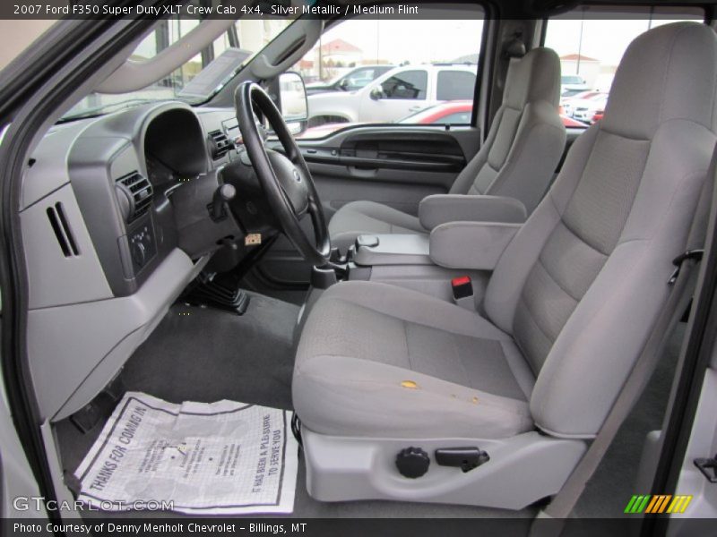 Silver Metallic / Medium Flint 2007 Ford F350 Super Duty XLT Crew Cab 4x4