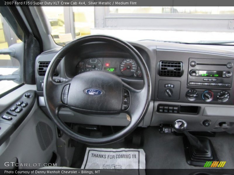 Silver Metallic / Medium Flint 2007 Ford F350 Super Duty XLT Crew Cab 4x4